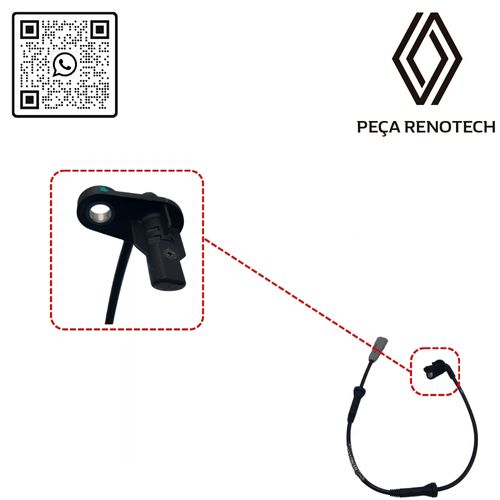 RN 07700R-X 479007700R SENSOR DO ABS TRAS. DIR. LOG IISAN II 14... 2